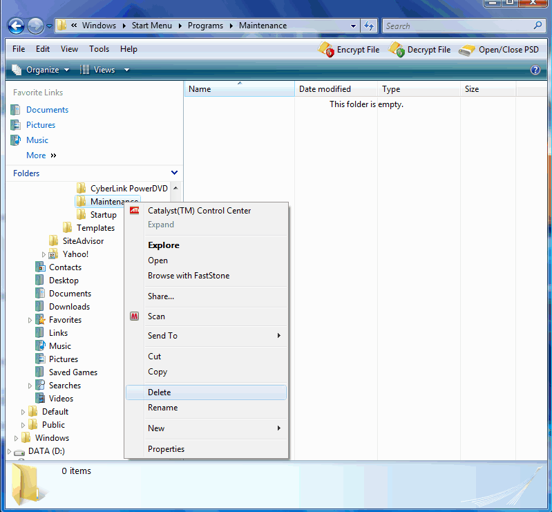 Where Is The Startup Folder In Vista For All Users