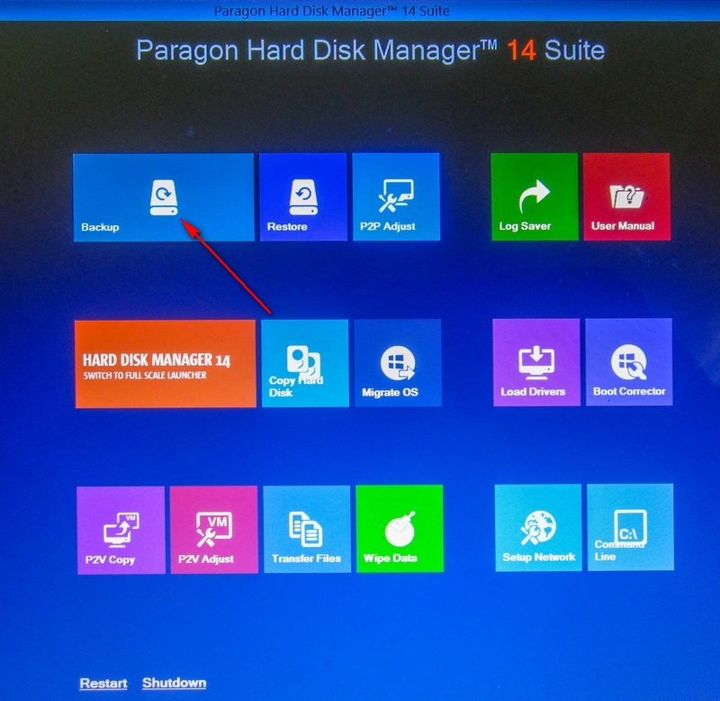 paragon disk imaging software